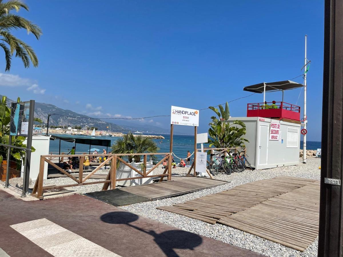 Location Saisonniere Menton 220 M Des Plages Exteriör bild